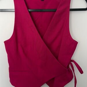 Express Fuchsia Wrap Vest